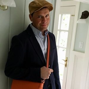 Amazing.....Ralph Lauren Tan Corduroy Newsboy Hat